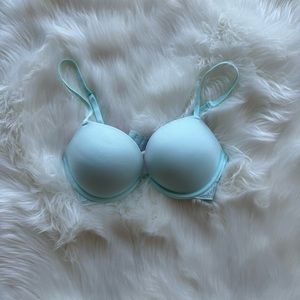 Victoria Secret Wear Everywhere Push Up Bra Minty Blue 32D
